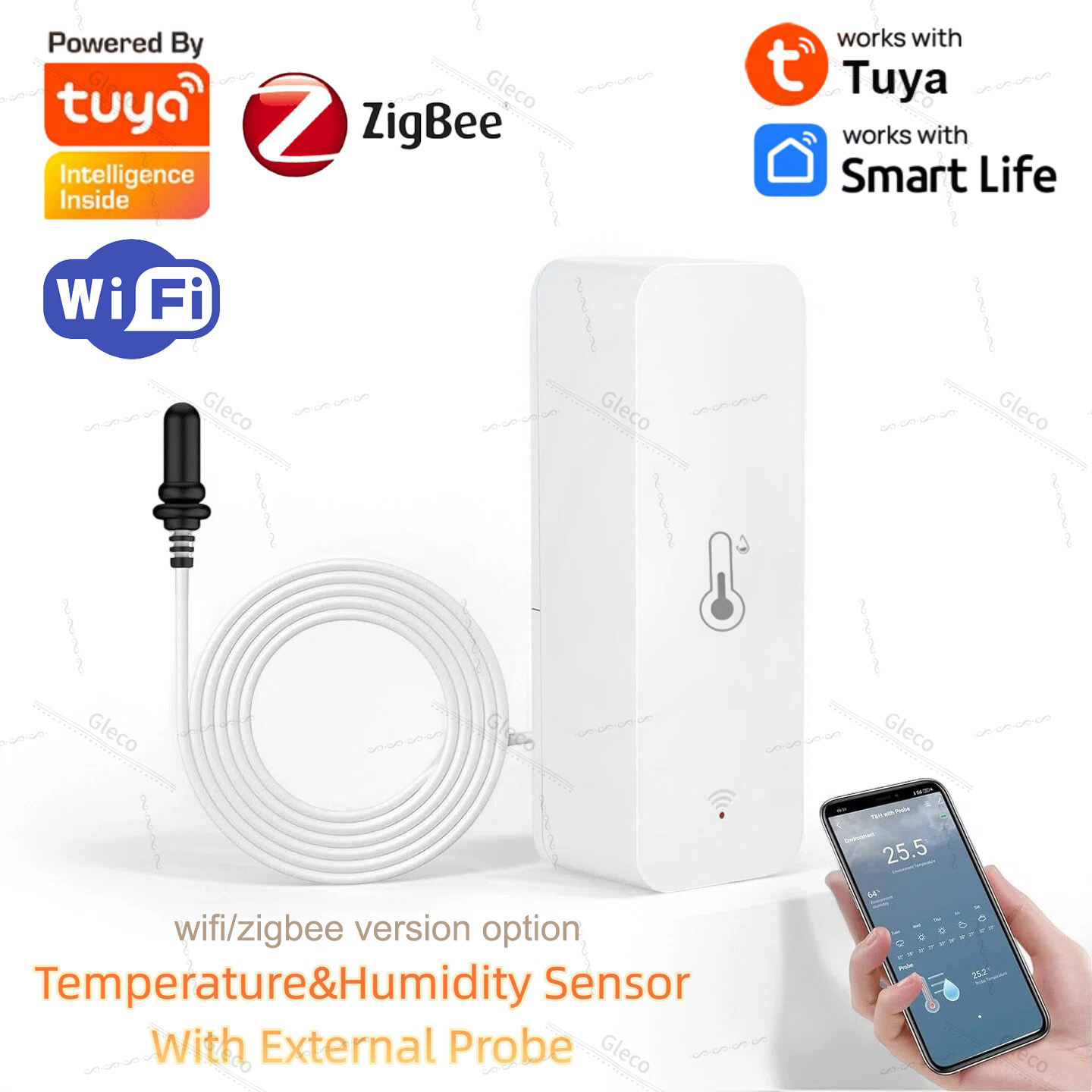 Aquarium Planted - Tuya Wifi Zigbee 온도 및 습도