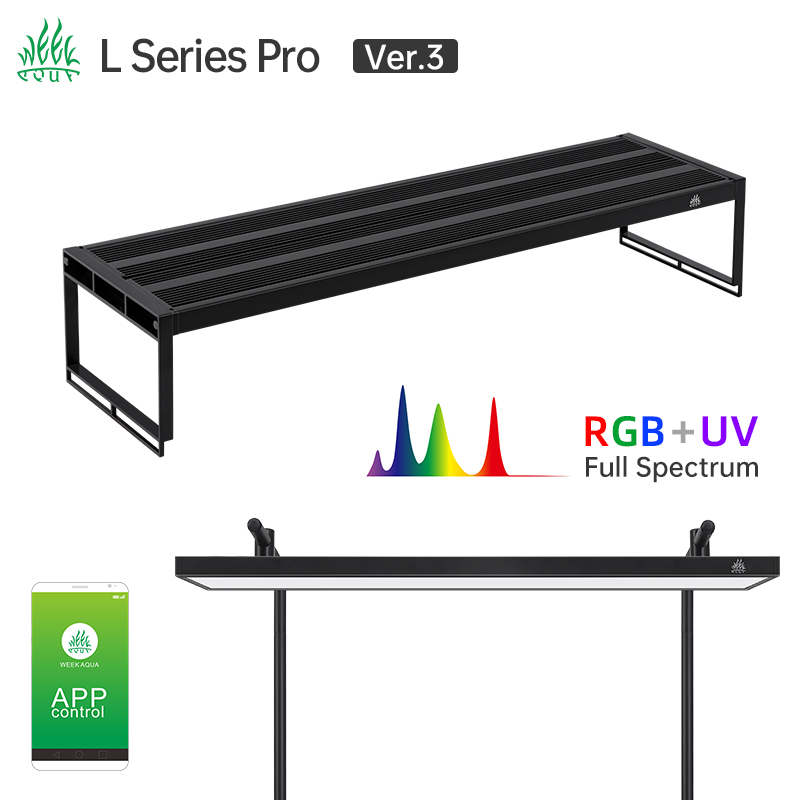 Aquarium Plant Grow Light - WEEK AQUA L 시리즈 앱 제어