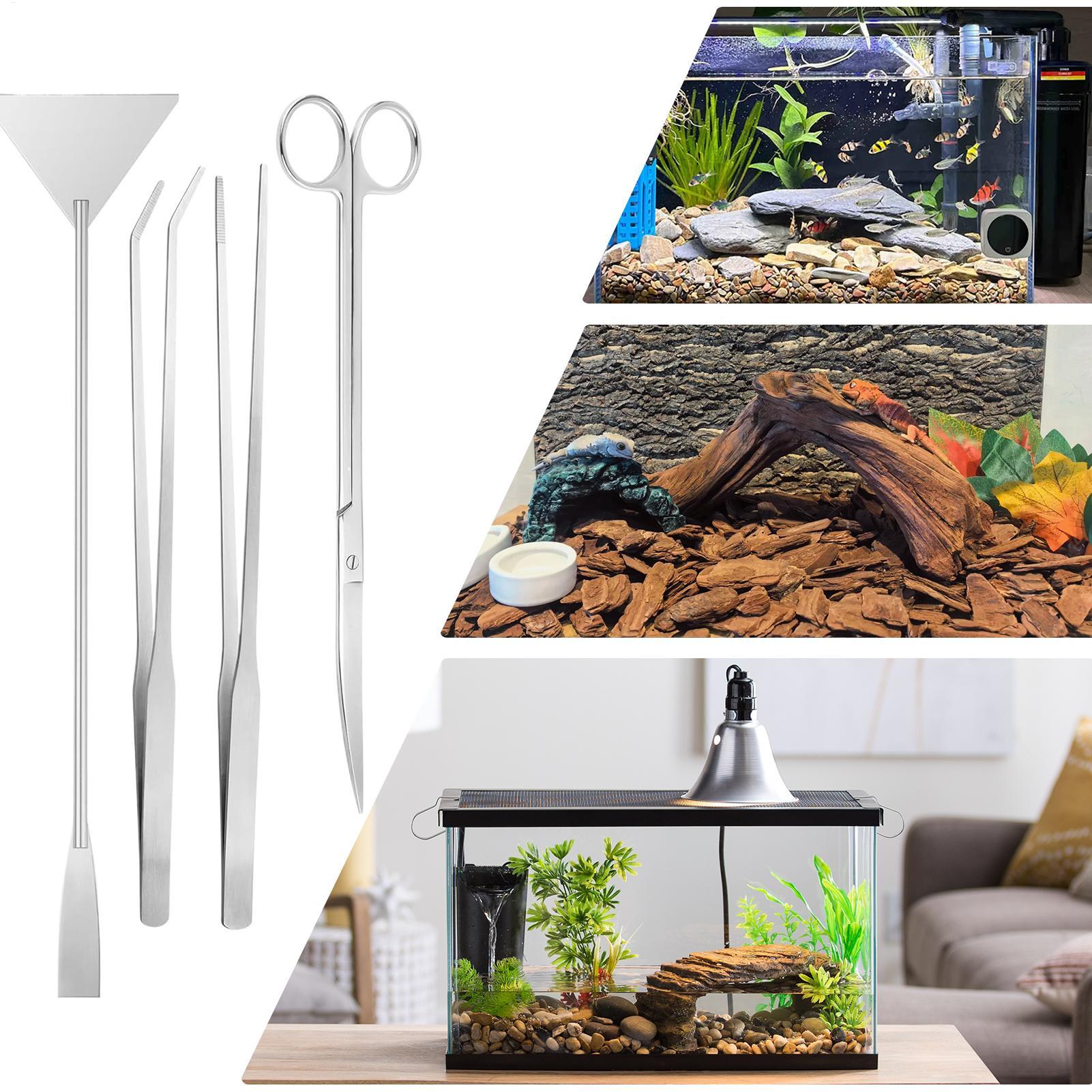 Planted Aquarium Maintenance Kit - 4종 수족관 도구 키트 스테인리스 스틸