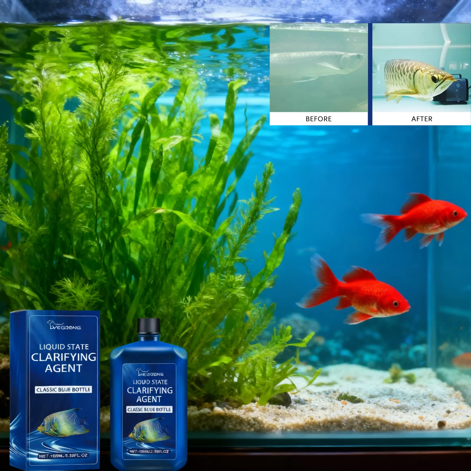 Aquarium Plant Liquid Fertilizer - 수족관 물 정화제 어항 청소제 조류