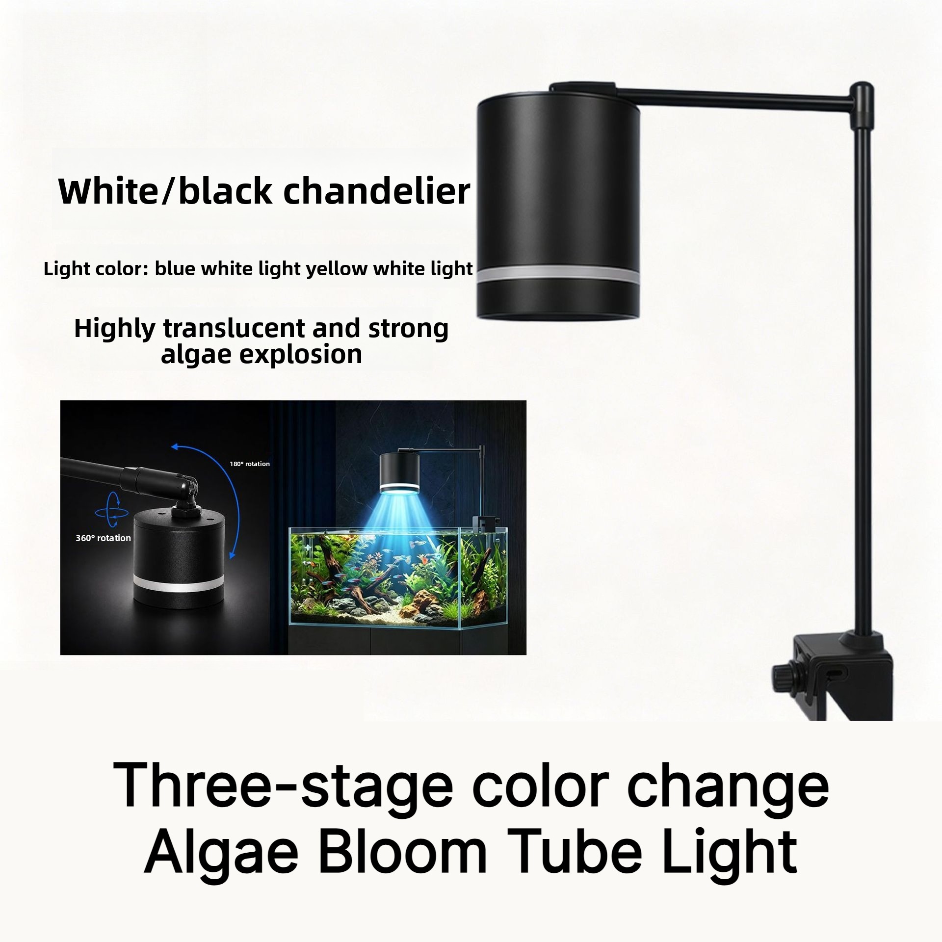Planted Aquarium Algae - LED 수족관 펜던트 스포트라이트, 생물 군집