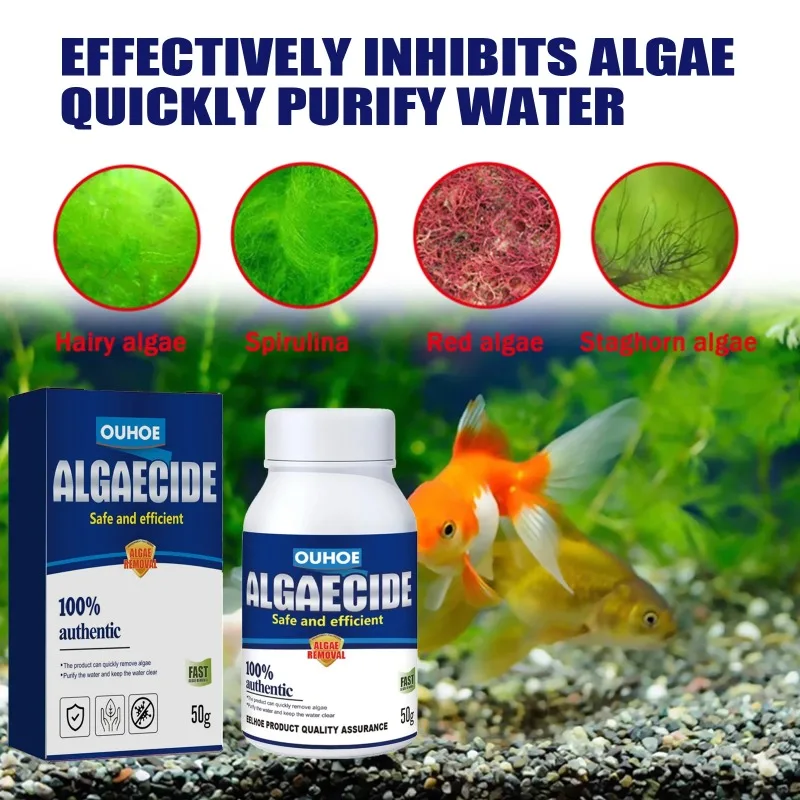 50g 고효율 수족관 연못 조류 및 이끼 제거제, 녹조 - Planted Aquarium Algae 리뷰 및 가격