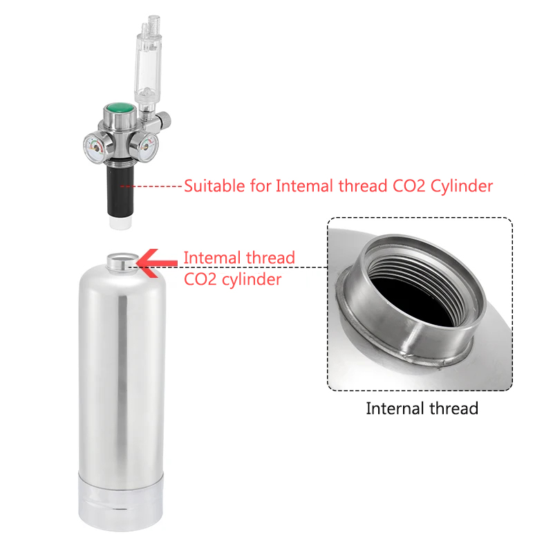 내부 나사형 CO2 스틸 실린더 생성기 스테인리스 스틸 - Aquael Filter Fzn 리뷰 및 가격