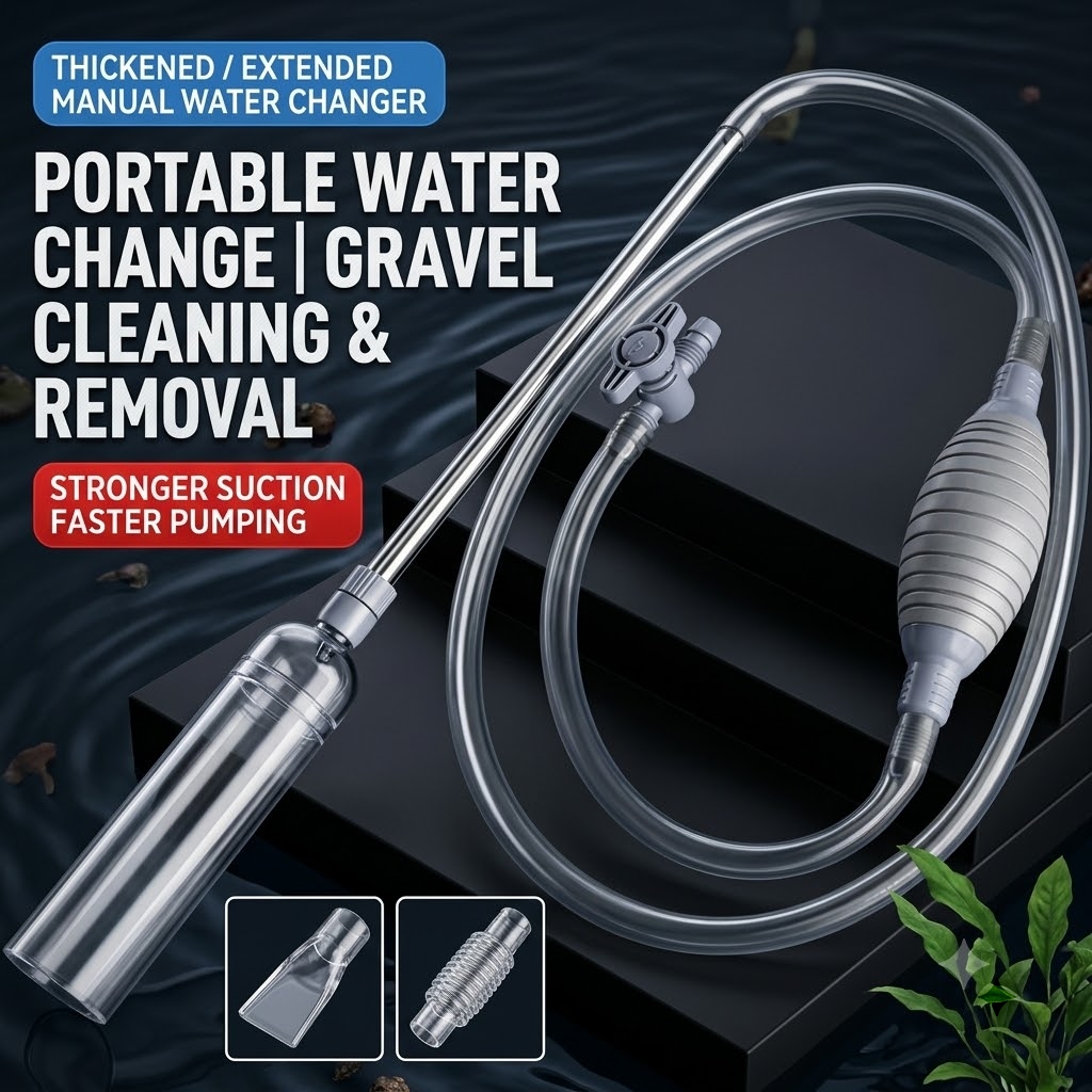 수족관 사이펀, 수동 물교환기, 어항 자갈 청소기, 물 - Planted Aquarium Maintenance Kit 리뷰 및 가격