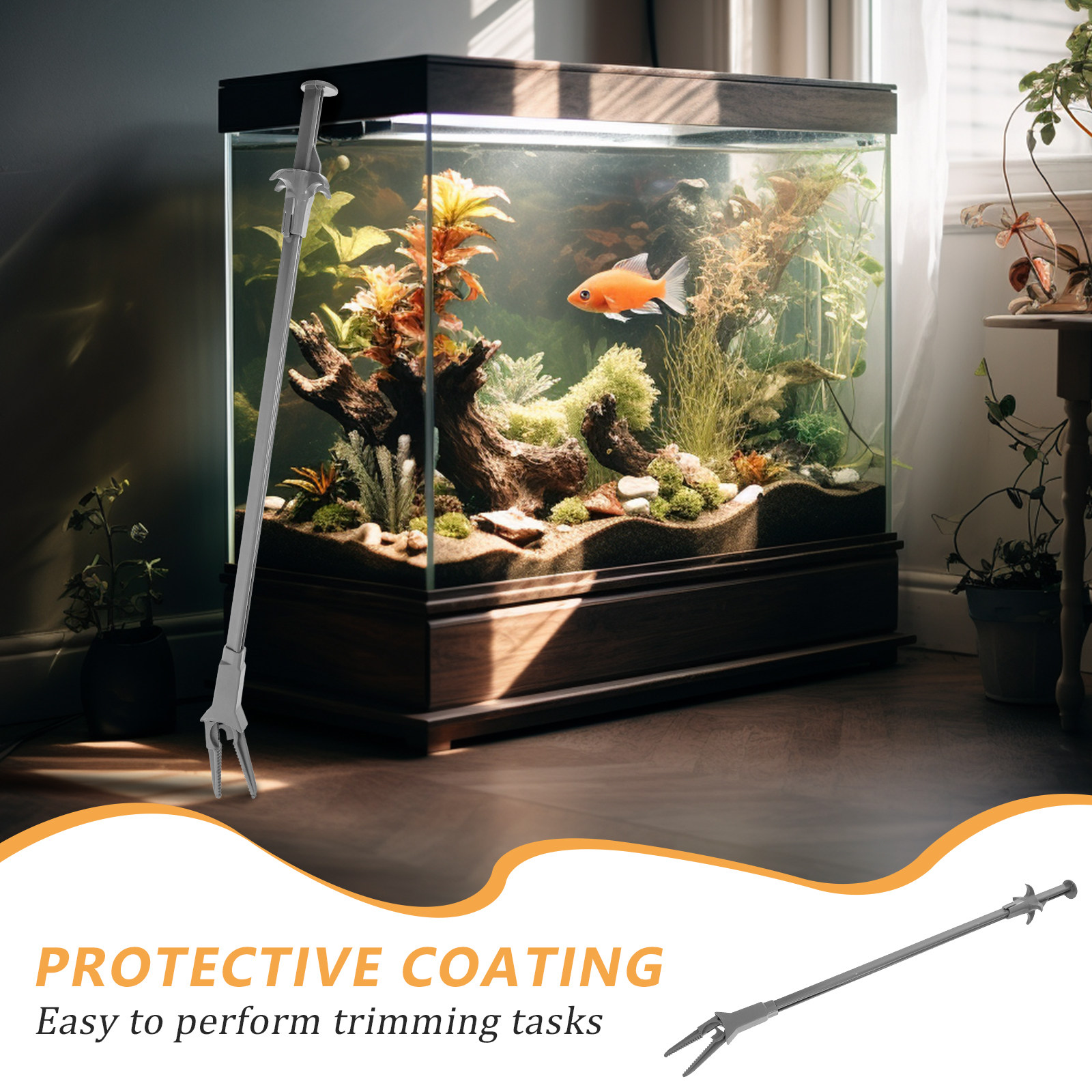50cm 수족관 식물 집게 플라스틱 롱 리치 곡선형 팁 - Planted Aquarium Carpet Plant 리뷰 및 가격
