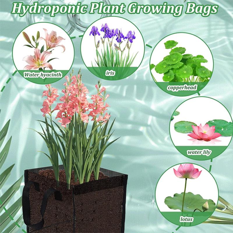 4 Pcs 블랙 메쉬 연못 심기 바구니 사각형 라운드  - Aquarium Planted 리뷰 및 가격